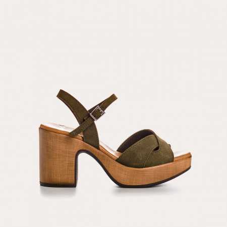 SANDALES BALI CUIR VELOURS