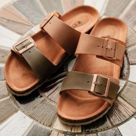 SANDALES NEPAL MIX CUIR