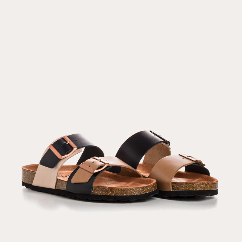 Nepal flange sandals - Women's two-tone anatomical shoes | Reqins