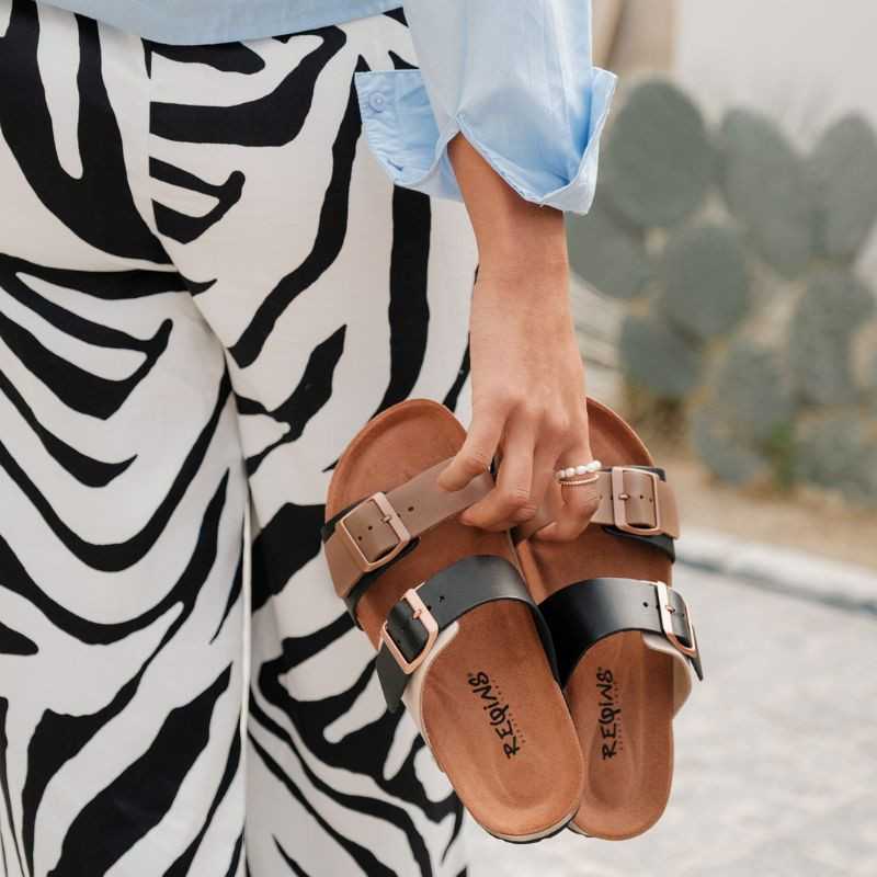 sandales femme mix cuir bicolore | reqins sandales femme mix cuir bicolore | reqins