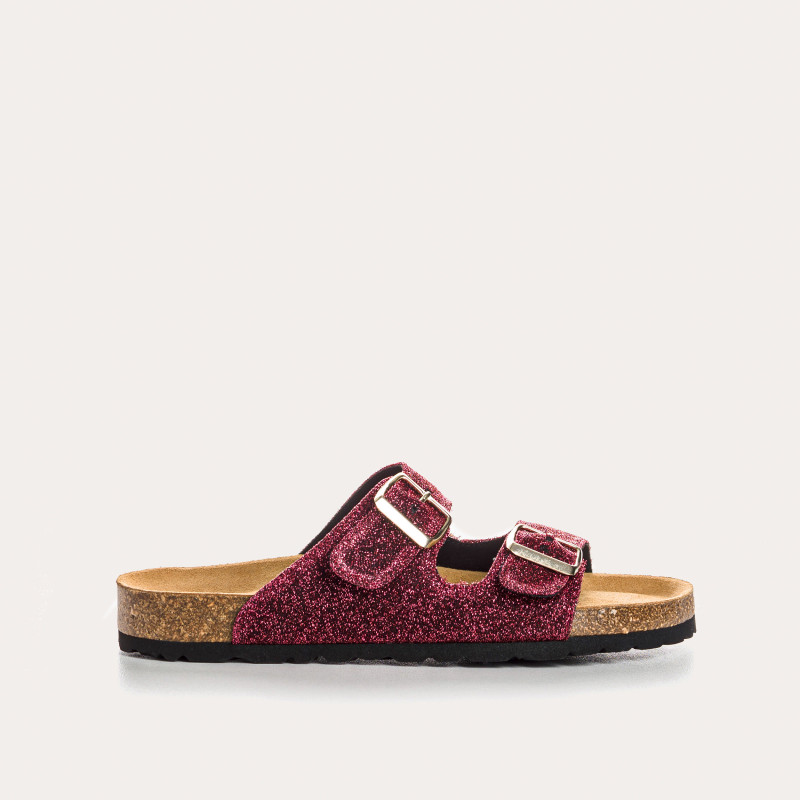 Nubia Bridles Sandals - Women's Lurex Leather Anatomical Shoes | Reqins