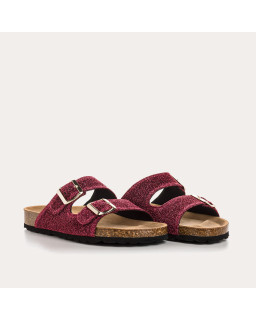 Nubia Bridles Sandals - Women's Lurex Leather Anatomical Shoes | Reqins