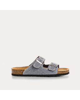 Nubia Bridles Sandals - Women's Lurex Leather Anatomical Shoes | Reqins