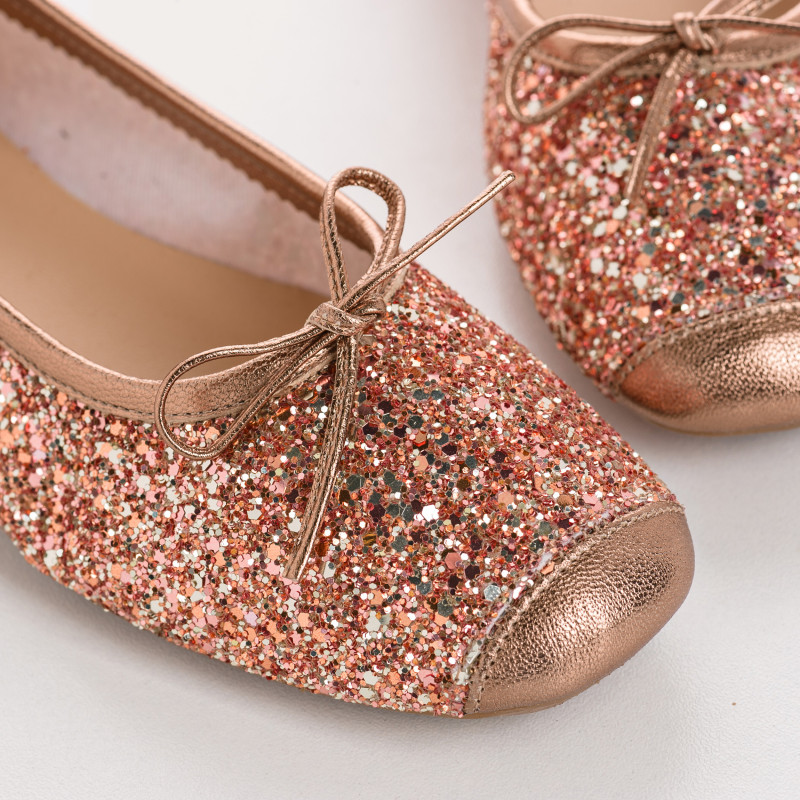 Harmony ballerinas with glitter and square tip