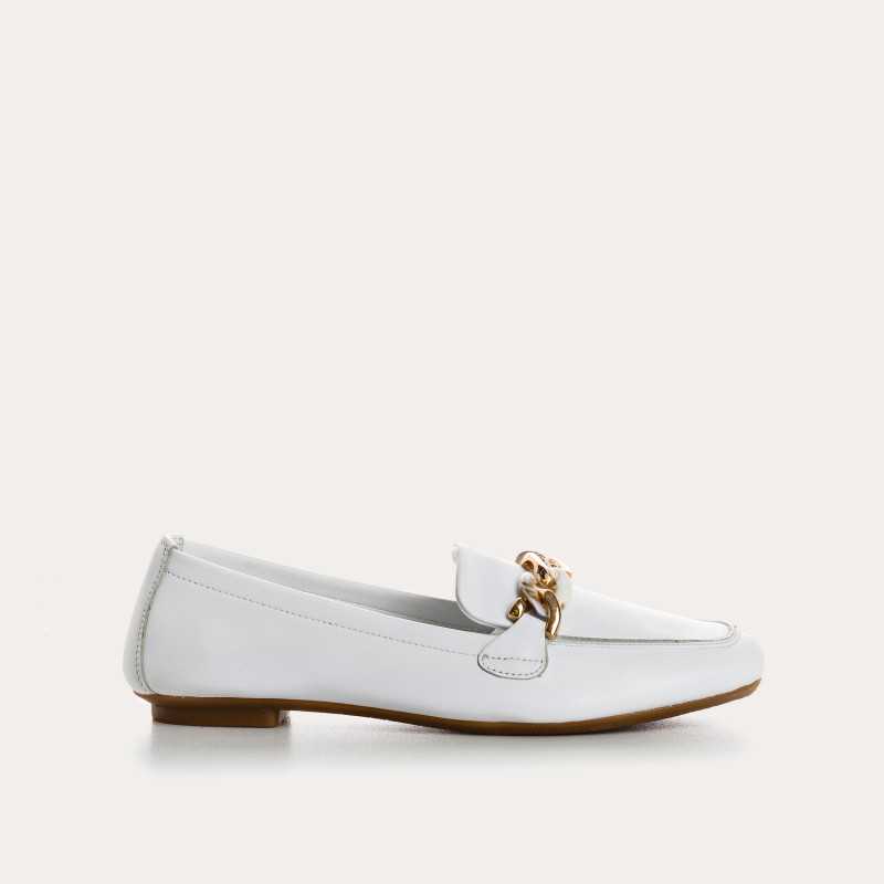 mocassins bijou femme cuir | reqins