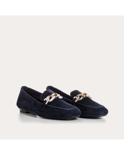 Mocassins Bijou Femme Cuir Velours - HOREL | Reqins