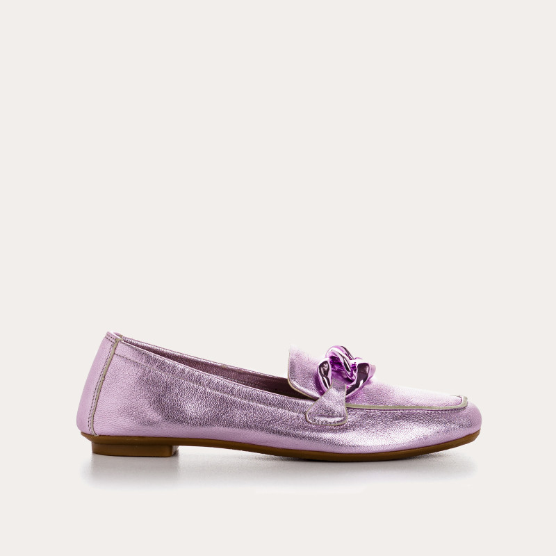 Mocassins Femme Cuir Métallisé  - HARTEGA  | Reqins