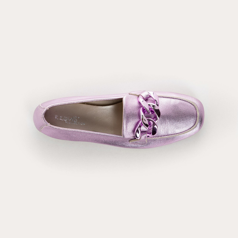 Mocassins Femme Cuir Métallisé  - HARTEGA  | Reqins