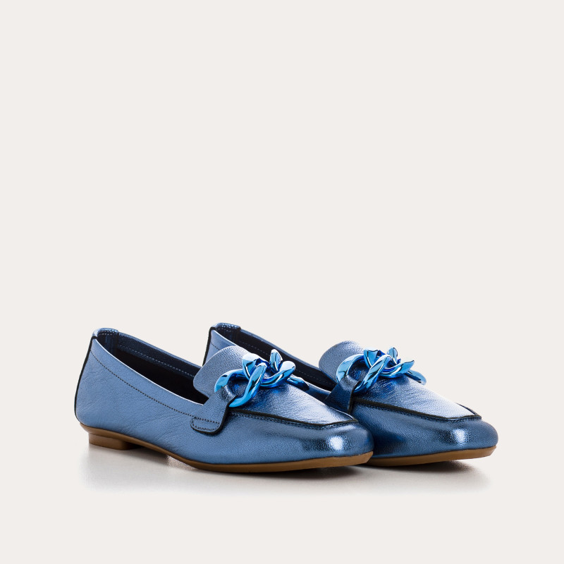 Mocassins Femme Cuir Métallisé  - HARTEGA  | Reqins