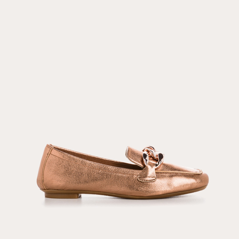 Mocassins Femme Cuir Métallisé  - HARTEGA  | Reqins