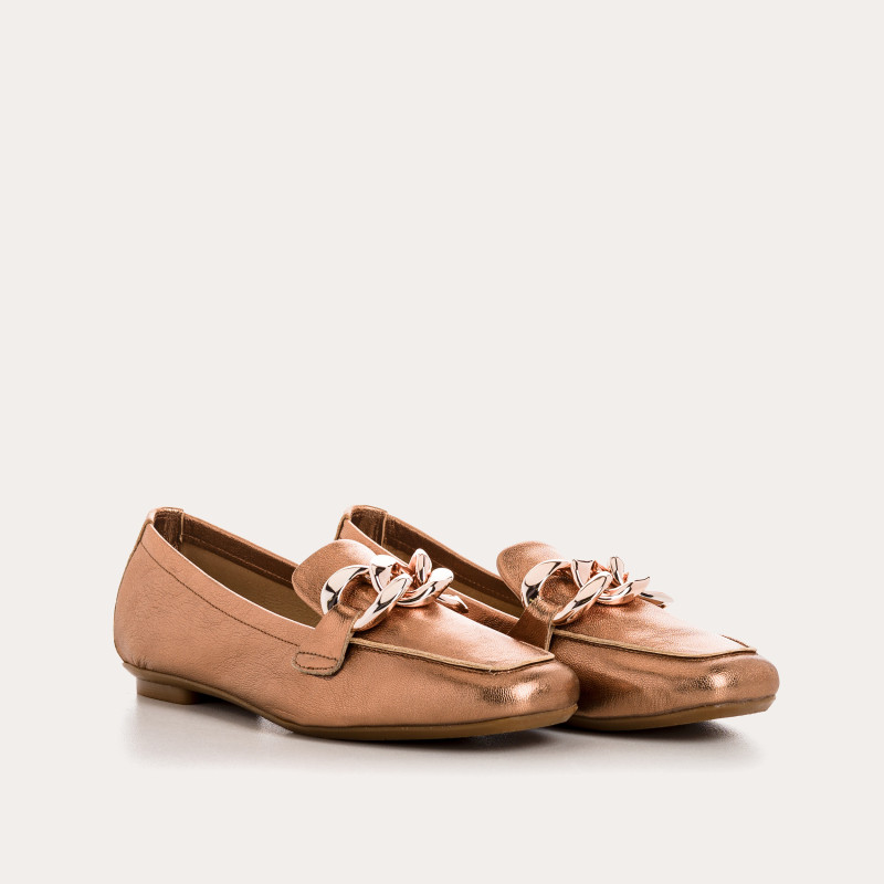 Mocassins Femme Cuir Métallisé  - HARTEGA  | Reqins