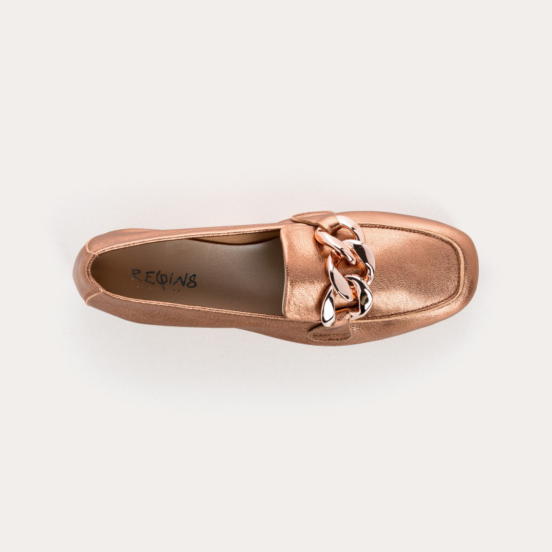 Mocassins Femme Cuir Métallisé  - HARTEGA  | Reqins