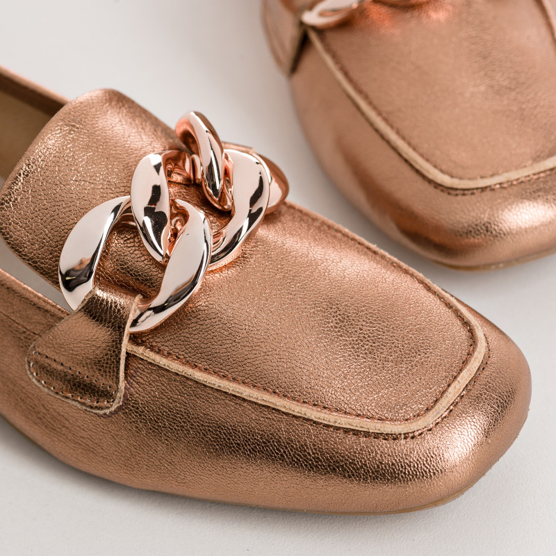 Mocassins Femme Cuir Métallisé  - HARTEGA  | Reqins