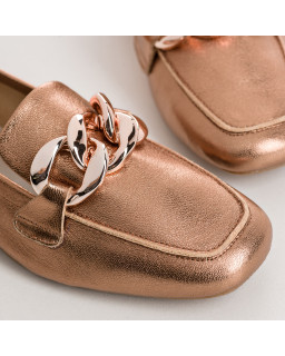 Mocassins Femme Cuir Métallisé  - HARTEGA  | Reqins