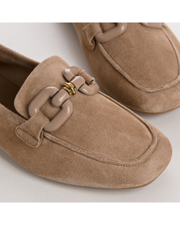 Mocassins Bijou Femme Cuir Velours - HEREA | Reqins