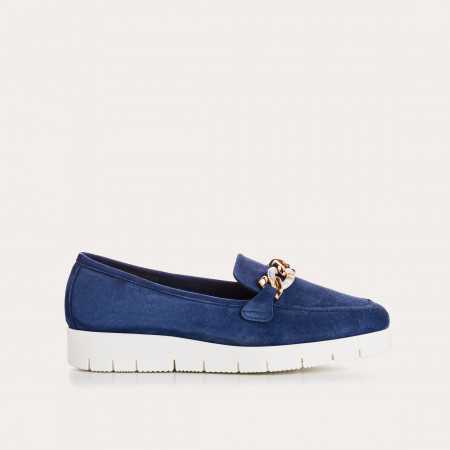MOCASSINS NORELIE CUIR VELOURS