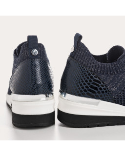 Baskets à lacets en tissu crochet pour femme