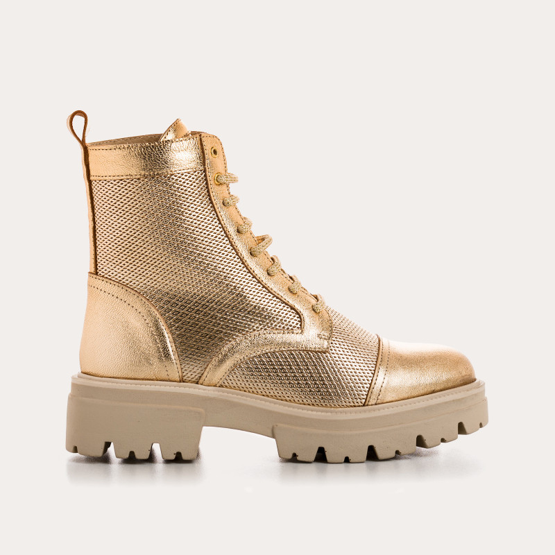 Boots Femme Cuir Perfo - DETROIT | Reqins