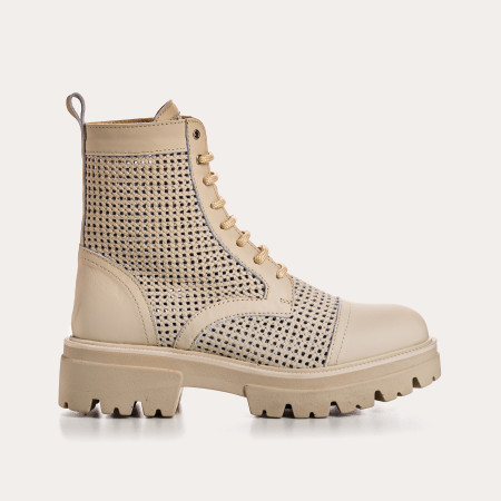 Boots Woman Leather Perfo - Detroit | Reqins