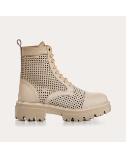 Boots Femme Cuir Perfo - DETROIT | Reqins