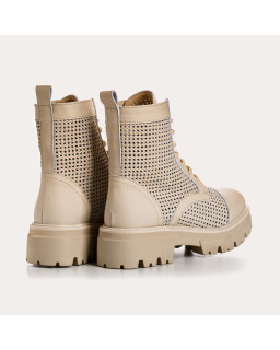 Boots Femme Cuir Perfo - DETROIT | Reqins