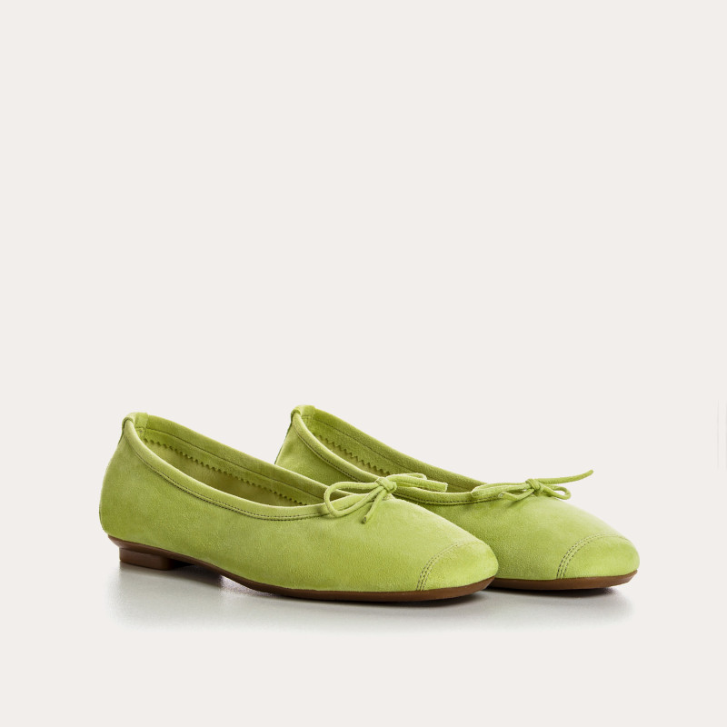 Harmony soft suede ballerinas