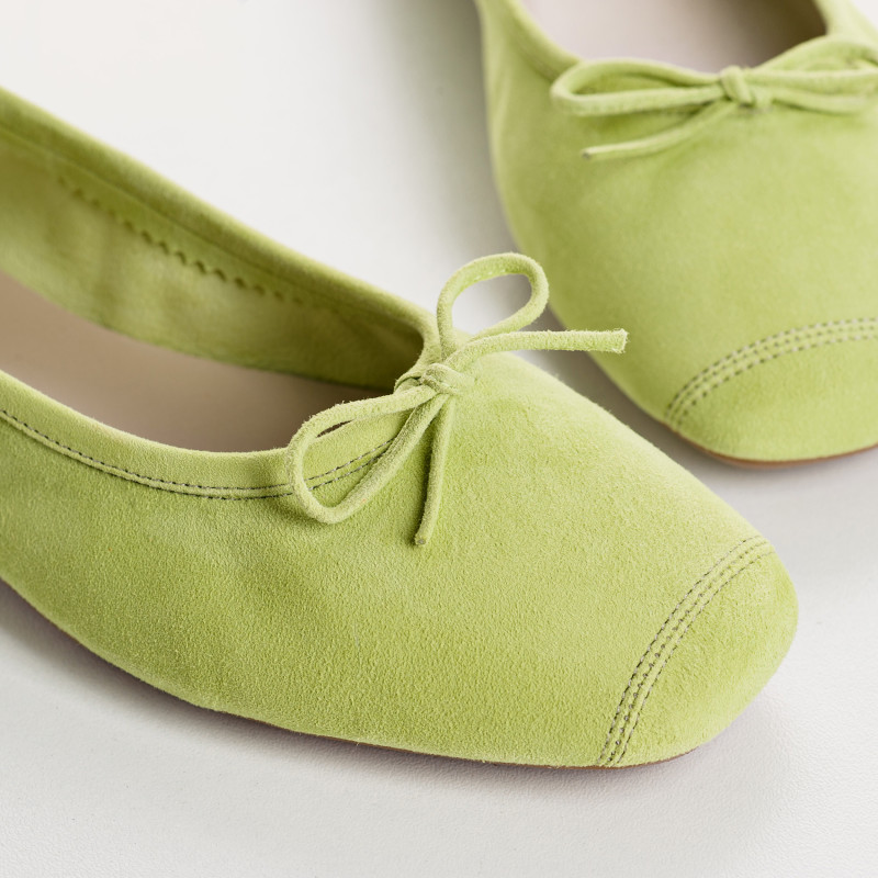 Harmony soft suede ballerinas
