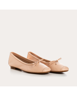 Harmony smooth leather ballerinas