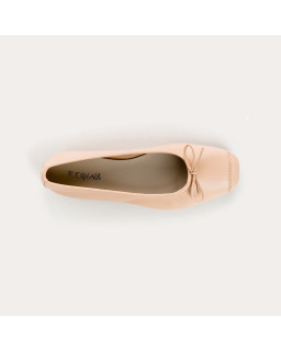 Harmony smooth leather ballerinas