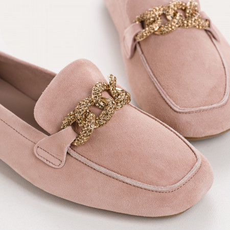 Mocassins Bijou Femme Cuir Velours|Reqins