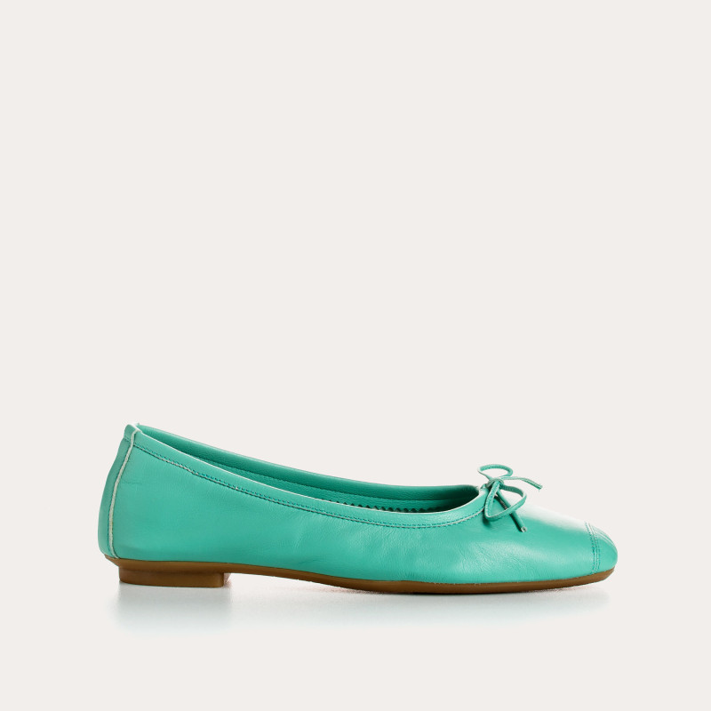 Harmony smooth leather ballerinas