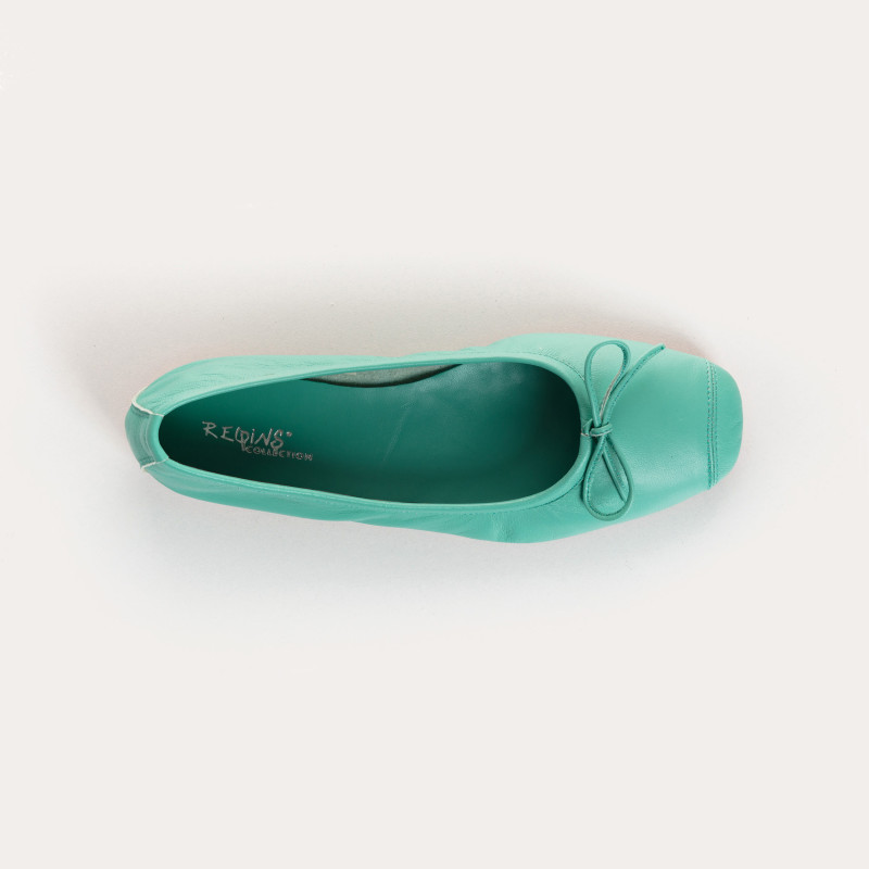 Harmony smooth leather ballerinas