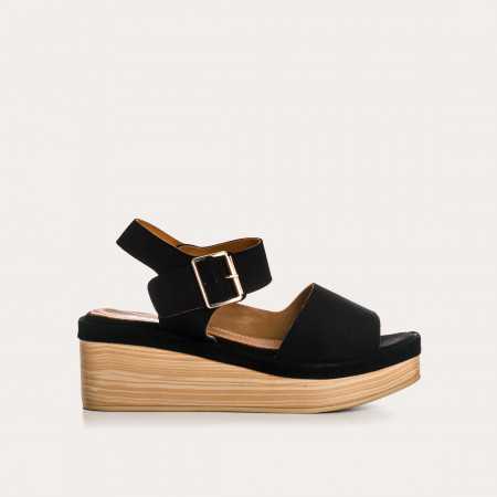 SANDALES THALIE CUIR VELOURS