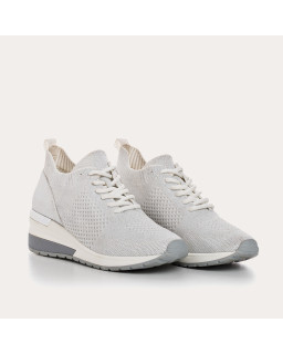 Baskets à lacets en tissu crochet pour femme