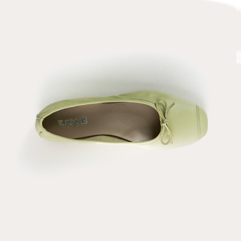 Harmony smooth leather ballerinas