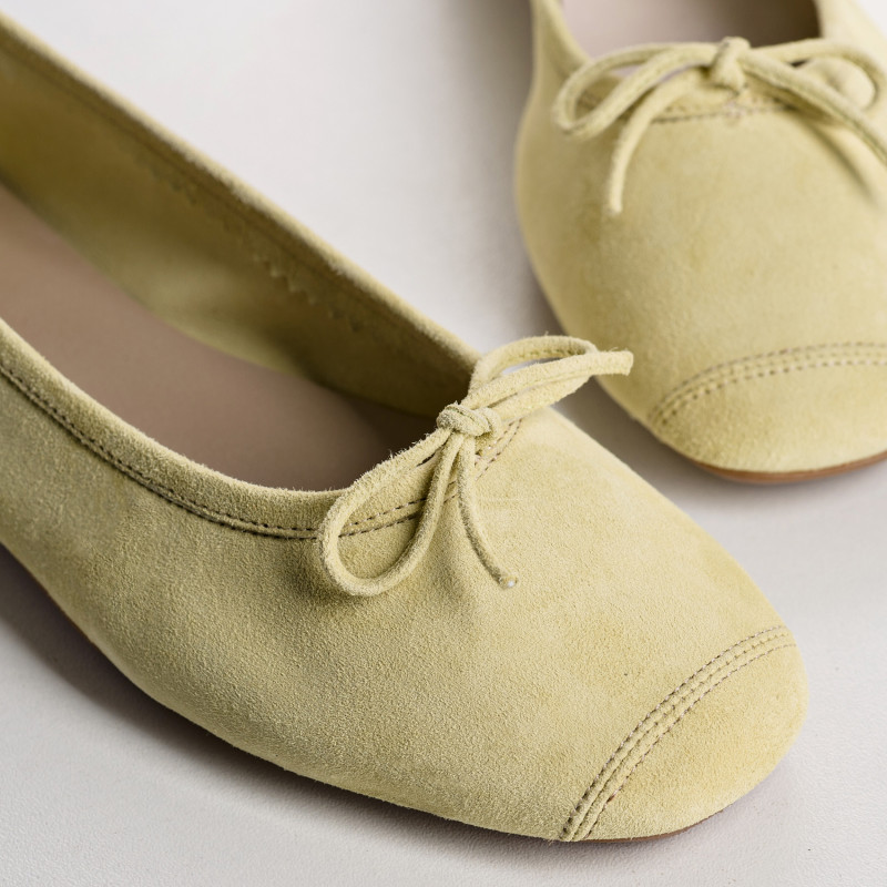 Harmony soft suede ballerinas