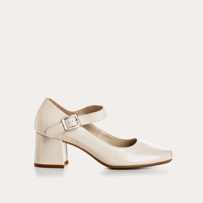 Naplak Leather Mary Janes Leather Pumps - Galante | Reqins