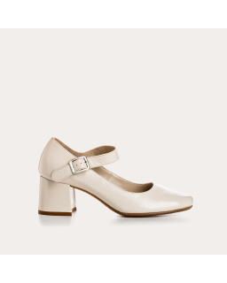 Naplak Leather Mary Janes Leather Pumps - Galante | Reqins