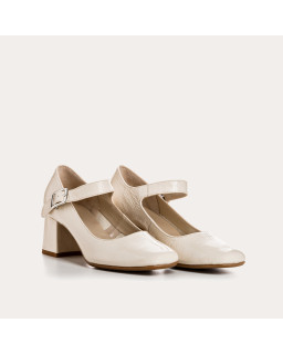 Naplak Leather Mary Janes Leather Pumps - Galante | Reqins
