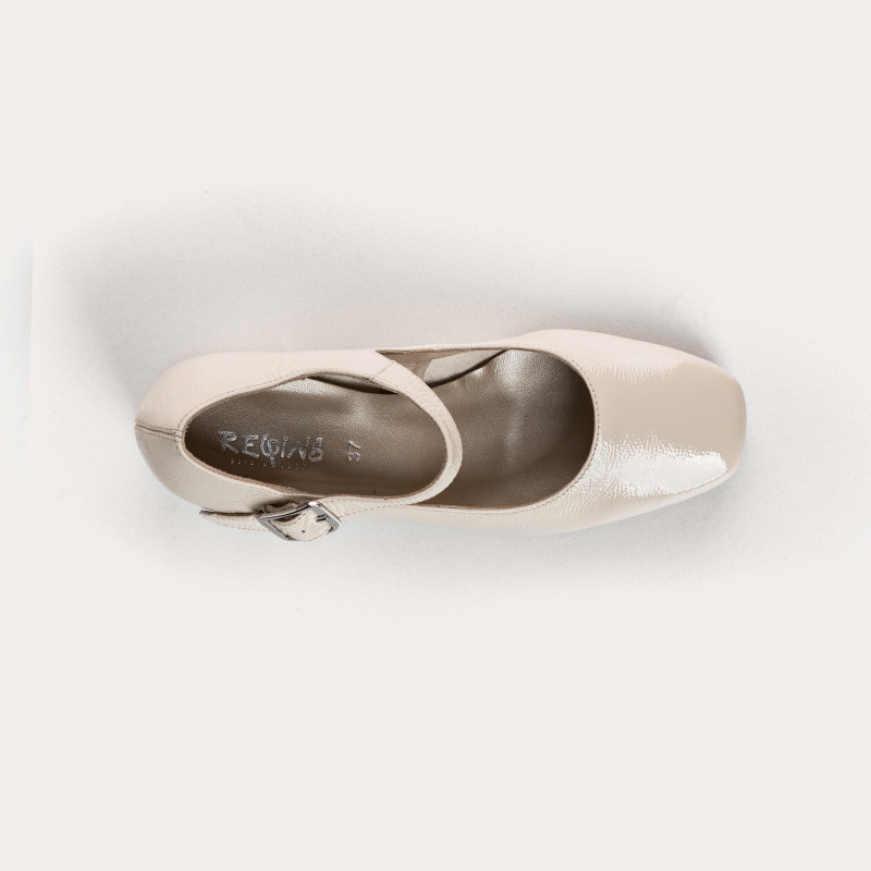 Naplak Leather Mary Janes Leather Pumps - Galante | Reqins