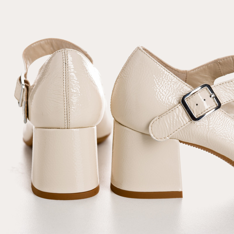 Naplak Leather Mary Janes Leather Pumps - Galante | Reqins