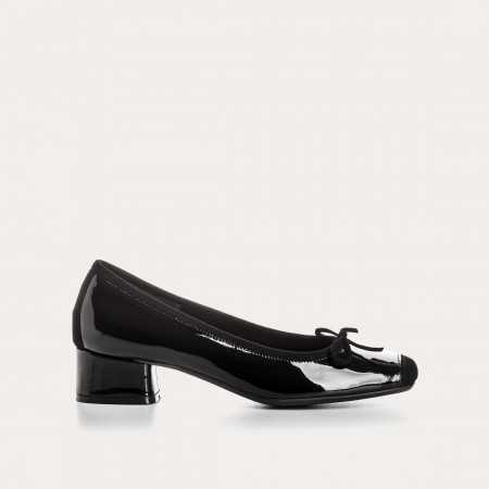 KYRIEL VERNIS/CUIR VELOURS
