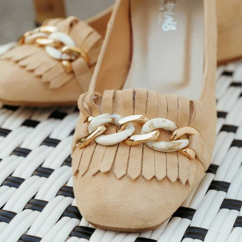 ballerines bijou à talon cuir velours | reqins ballerines bijou à talon cuir velours | reqins