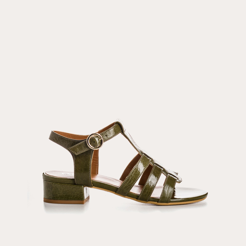 Sandales PRESLY - chaussures cuir vernis femme | REQINS