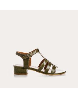 Sandales PRESLY - chaussures cuir vernis femme | REQINS