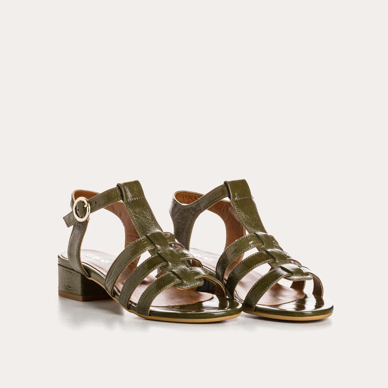 Sandales PRESLY - chaussures cuir vernis femme | REQINS