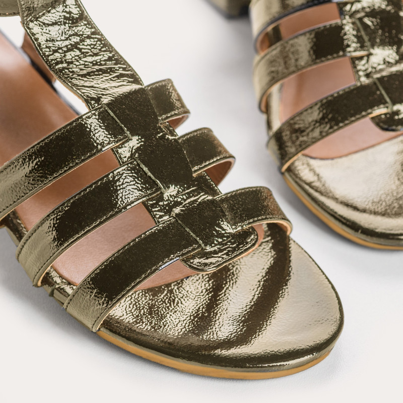 Sandales PRESLY - chaussures cuir vernis femme | REQINS