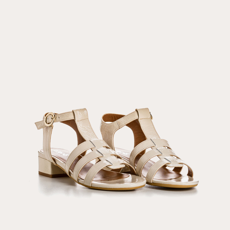 Sandales PRESLY - chaussures cuir vernis femme | REQINS