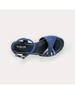 Besse Flat Sandals - Women's Leather Flange Shoes | Reqins