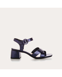 Olympia Sandals - Women's Metallic Leather Flange Shoes | Reqins